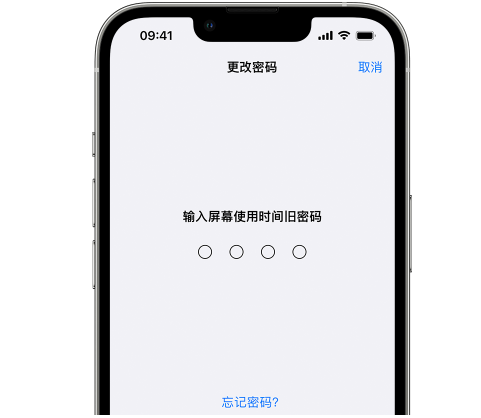 依安iPhone屏幕维修分享iPhone屏幕使用时间密码忘记了怎么办 