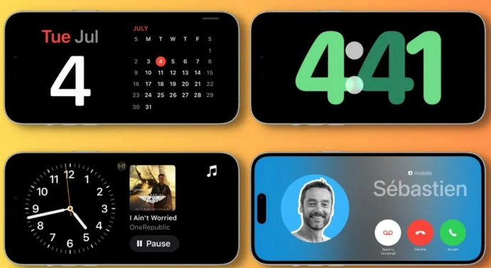 依安苹果手机维修分享iOS17横屏充电待机显示有什么好处 