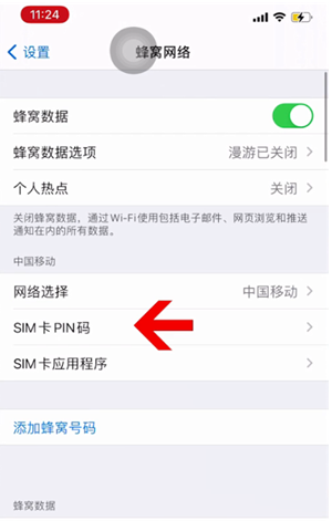 依安苹果14维修网分享如何给iPhone14的SIM卡设置密码 