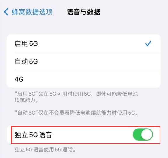 依安苹果14维修分享iPhone 14 Pro如何开启VoNR 