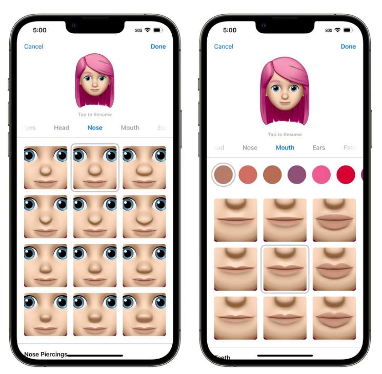 依安苹果手机维修分享​iOS 16中的拟我表情有了哪些变化和升级 